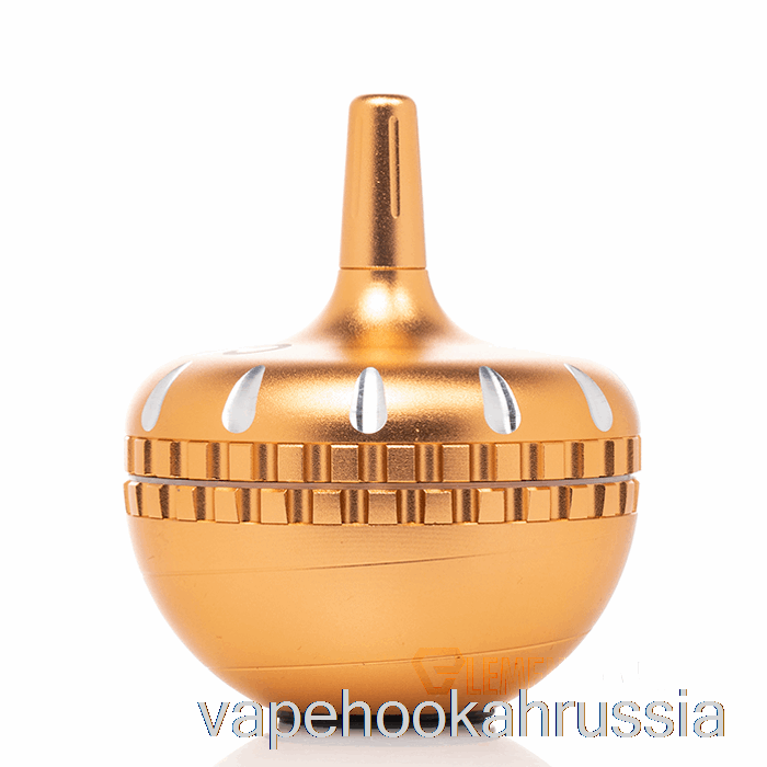 Vape Russia Cheech Glass 4-х компонентный вращающийся измельчитель золотого цвета